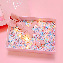Fangsenyuan macaron foam ball gift box gift box with hand gift packaging filler shake sound Net red stream Planet