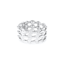 (New Years Eve gift) Classic style] Paco Rabanne womens lock Bundesliga silver bracelet NAP