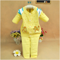 0-2 years old boys and girls baby sweater suit wool cardigan spring autumn winter new childrens long-sleeved knitted sweater