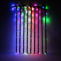 Belly dance crutches LED luminous crutches Dance crutches Jazz dance nightclub MJ performance props Colorful rattan sticks