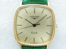 1985 Original gold quartz mens watch mesh twill dial watch L977