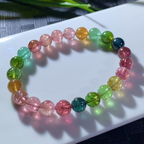 Tyin Basil Basil Bracelet Woman 8 4 mm 21 7 gr Wangfu Crystal Candy Rainbow Single Ring Hand Strings 87525