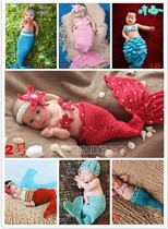 Children Photography Clothing New Shadow Building Baby Baby Full Moon 100 Days Photo Clothes Mermaid Handmade Hair Line