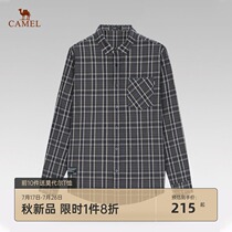 Camel mens shirt long sleeve 2021 autumn new business gentleman youth cotton casual top shirt