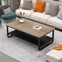 Tea table simple modern small metal tea table living room black Nordic luxury industrial wind ins