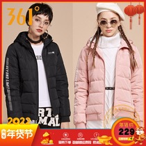 361 Degree Womens down jacket 2019 Winter new short top 361 Winter fashion trend sports coat women
