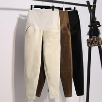 Pregnant women pants autumn wear trousers 2020 New Tide mom fashion autumn winter Korean sports pants autumn casual pants