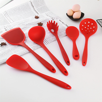 Silicone Pan Shovel Home Non Stick Pan Special Stir-fry Shovel High Temperature Resistant Food Grade Cookware Spoon Soup Spoon Suit