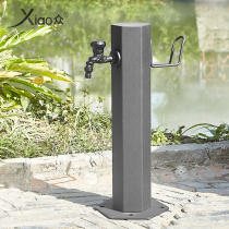 Small black stainless steel outdoor faucet vertical courtyard retro water hydrant villa courtyard anti-freeze crack whole copper faucet