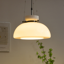 vintage Nordic Fab-style milk white glass chandelier medieval Bauhaus style lamps Restaurant bookcase bedroom lamp