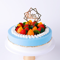 Simulation cake model 2019 new European fruit cake model window furnishings sample birthday cake model