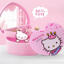 Hello kitty jewelry box Childrens hair accessories storage box Princess hairpin hair rope finishing box