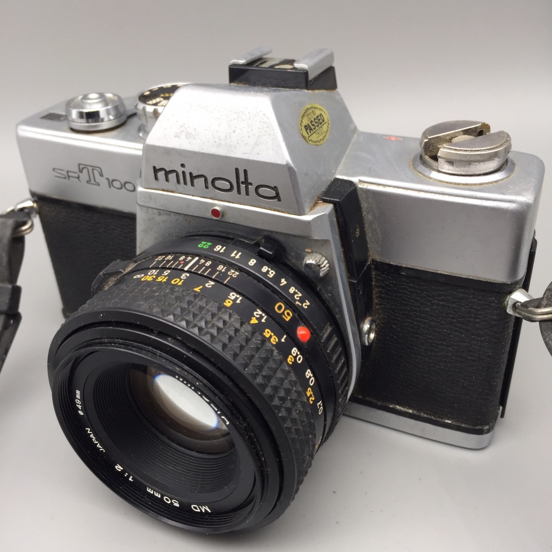 Japan's original Minolta minolfa srt100x135 traditional film color black and white film camera
