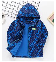 Boy thickened jacket Spring and autumn 2022 New CUHK Tong Spring clothing blouses childrens jacket childrens clothing Han version of the ocean qi