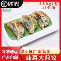 40g leek fried dumplings 12 buns Cantonese-style morning tea dim sum pork dumplings steamed dumplings tea house breakfast quick-frozen semi-finished products