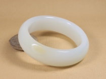 (Support for re-inspection) Xishi Xinjiang Hetian Jade sheep Jade 58 5 ring mouth beauty bracelet