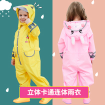 Childrens conjoined raincoat kindergarten Primary School students raincoat rain pants suit full body waterproof boy girl baby poncho