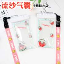 Cartoon mobile phone bag can float seaside swimming hot spring vacation photo phone case