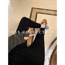 NSS COLLECTION shop B good version chao slim black pants nine points jeans