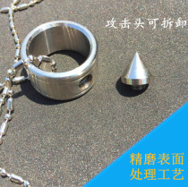 Tsucho Chuanhuan with little girl self-defense high-pressure with knife organ ring Tangmen darkware single finger anti-body finger tiger ring buckle