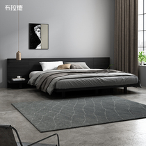 Tatami bed Modern simple 1 5 meters Double Tatami 1 8 Japanese floor-to-ceiling low bed Master bedroom Board Nordic bed