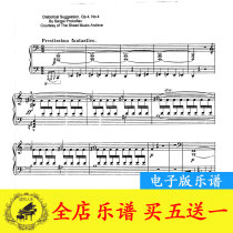 Prokofiev Devils Temptation OP4 No4 Original Piano Score