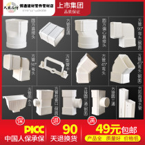 United plastic PVC-U square rain downpipe square sewer pipe fittings 75*50 110*73