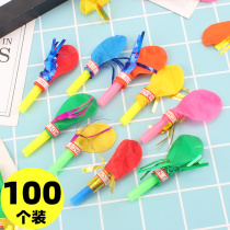 Whistle balloon gold wire whistle balloon childrens sound toy blowing balloon school activity birthday party small gift