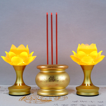 Electronic Incense Burner Charging Home Indoor for Buddha Upper Chanel Incense Burner Bowl Buddha Cousins Guanyin Financial God Electric Incense Stove Suit