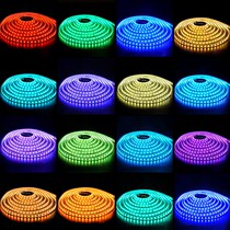  Marquee with led colorful color-changing neon outdoor running water flash strip waterproof 220V advertising line light strip