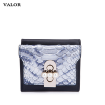 France valor2021 new ladies wallet genuine leather fashion refined card bag short three-fold brand zero wallet
