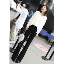 Buffin V-collar women shirt 2019 New White very fairy top Super Fairy Spring chiffon top women