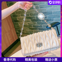 Temperament fairy bag 2021 new fashion niche MAVIS MK rhinestone chain bag shoulder messenger bag