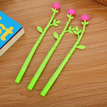 Creative stationery small fresh simulation flower cartoon gel pen Cute rose office learning water-based signature pen