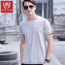 Mens round collar short sleeve T-shirt Summer tide Relax Casual Half Sleeve Compassionate Ice Silk Big Code Sweatshirt Trends Ins