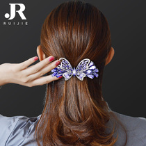 Hairclip head Korean rhinestone half-tie top clip pan head hairclip spring clip adult hairpin mother head jewelry