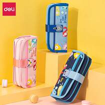 Able high face value Pen bag Large capacity thickened Oxford Buven bag Durable Little Devil Canvas Lead Pencil Case 67099 cute primary and secondary bag Multi-purpose detachable Learning Supplies Contained Bag