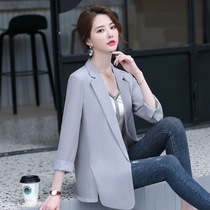 Thin chiffon small blazer womens 2020 Summer new Korean loose casual Net red suit sunscreen coat