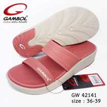 gambol slippers Thai solid slope heel soft and comfortable non-slip quick-drying non-smelly feet