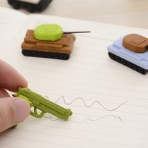A gift military childrens styling eraser rubber gift pistol children child tank cartoon reward six