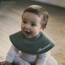 MARLMARL baby eating bib 360 degrees rotating saliva towel baby dining small bib Zen05