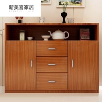 Solid Wood living room Cabinet sideboard locker floor-to-ceiling tea cabinet kitchen shelf multi-layer cupboard