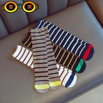Hong Kong Spring children Middle-cylinder socks Girls Long Sox stockings Sox stockings Sox stockings Heard stockings Semi-cylinder socks Pure cotton