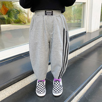 Boy Spring loaded pants Chauchai Hip Fashion Boy Fried Street Boy Han Edition Children Sports Pants Spring Autumn Baby Spring