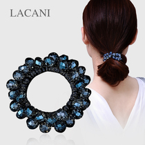 Hair Rope Crystal Headwear Korean Adult Simple Personality Joker Elegant Lady Head Rope floral headdress Hairband Pony Tail Hair Decoration