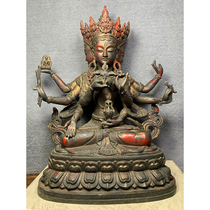 Copper bodhisattva with four sides and eight arms-AD4250