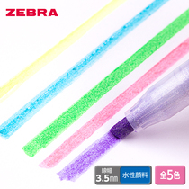 Japanese Zebra ZEBRA Colorful Dreamlike Pen WKS18 Pearlized Small Fresh Multi-coloured Hand Ledger Fluorescent Marker Pen