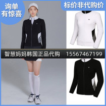 Korean Callaway Callaway Golf Clothing Women 21 Spring Stand Collar Contrast Windproof Knitted Jacket