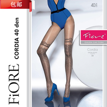 Discontinued Fiore 40D FASHION PEARLES-RELIEF PATTERN SUPER-BOUNTY SOFT CONNECTED PANTS SOCKS IMITATION HIGH CYLINDER SPRING AUTUMN T CROTCH SILK STOCKINGS