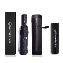 Benz BMW Audi Car 4S Store Automatic Folding Sunny Umbrella Black Glue Sunscreen Dual-use Car Mark Gift Umbrella